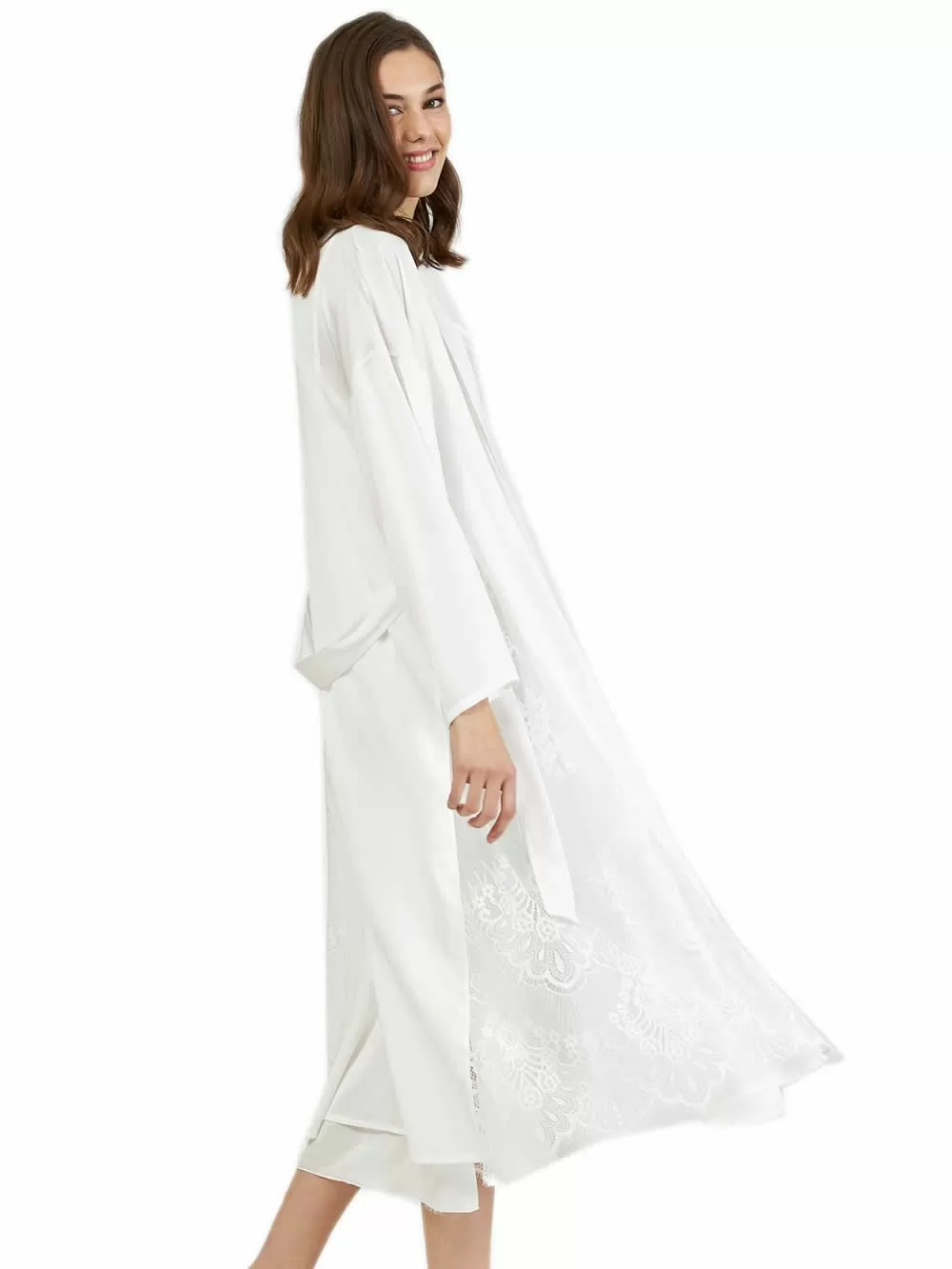 Ρόμπα HARMONY Μακριά - Απαλό Σατέν - Νυφική Πρόταση