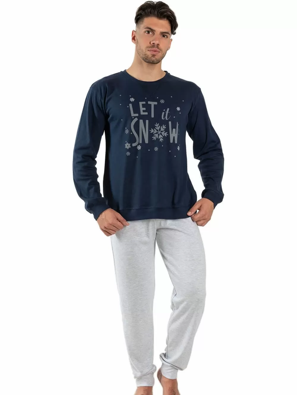 Ανδρική Πυτζάμα Φόρμα HARMONY - LET IT SNOW 