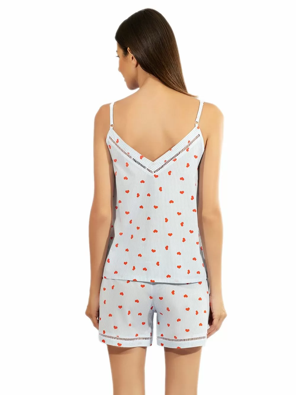 Babydoll HARMONY Hearts - Αέρινο 100% Βαμβάκι