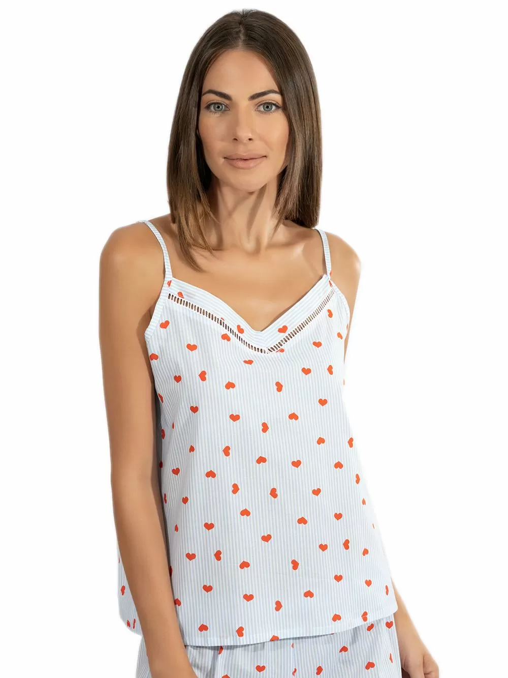 Babydoll HARMONY Hearts - Αέρινο 100% Βαμβάκι