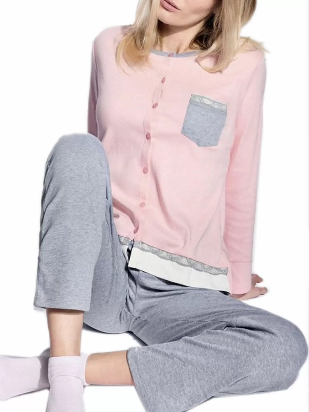 Πυτζάμα Γυναικεία INFIORE LADYLIKE - 100% Βαμβάκι - Νέα Μαμά