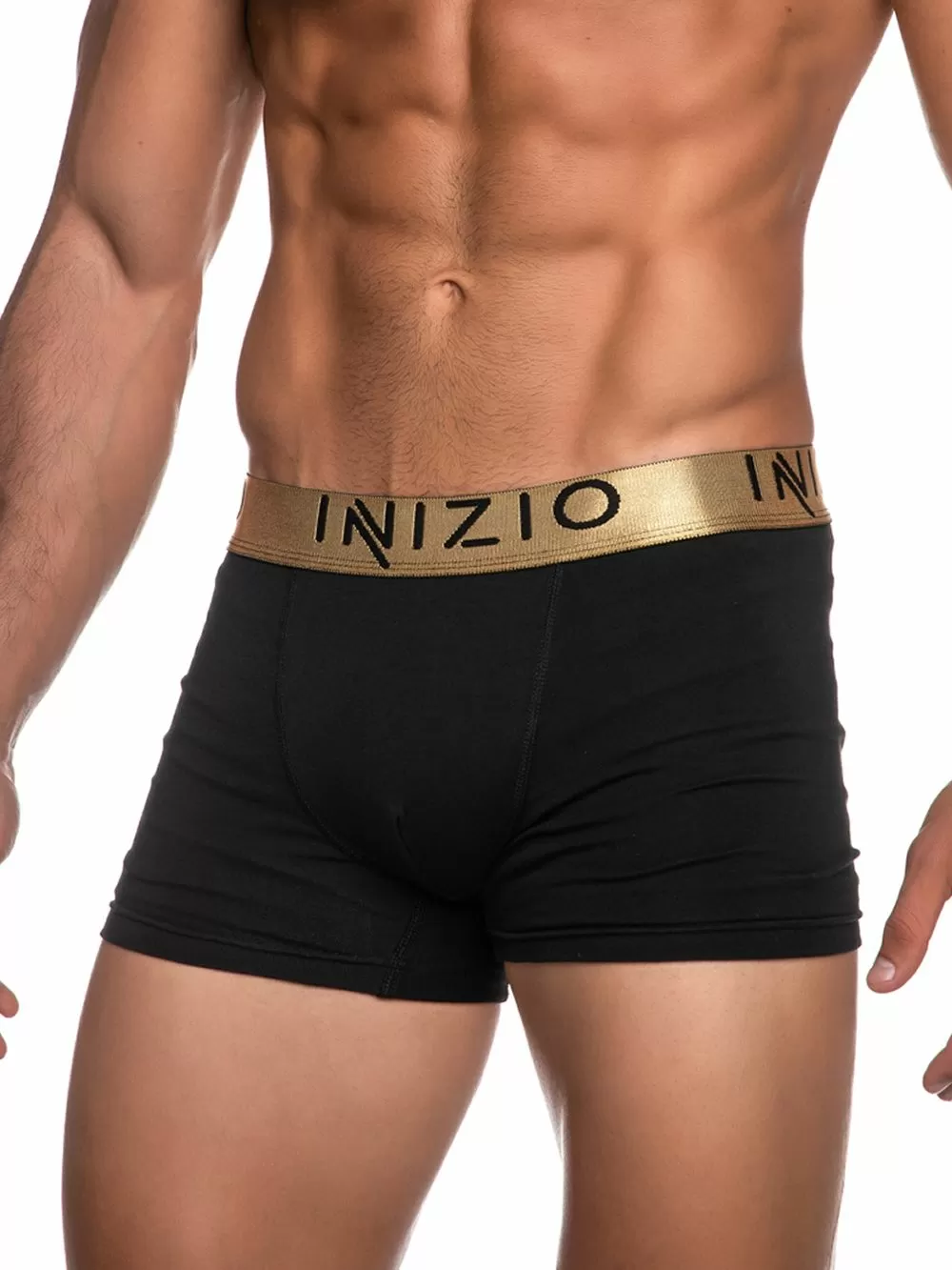 INIZIO Boxer - Black/Gold - Ελαστικό Βαμβάκι - Πακέτο με 2 