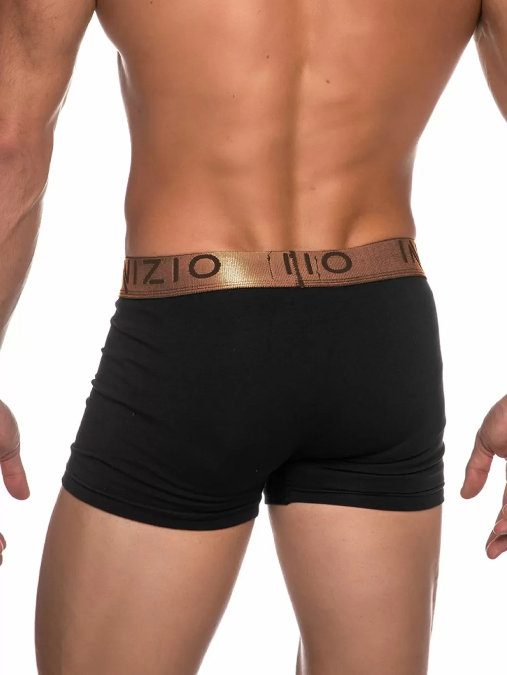 INIZIO Boxer - Black/Bronze - Ελαστικό Βαμβάκι - Πακέτο με 2 