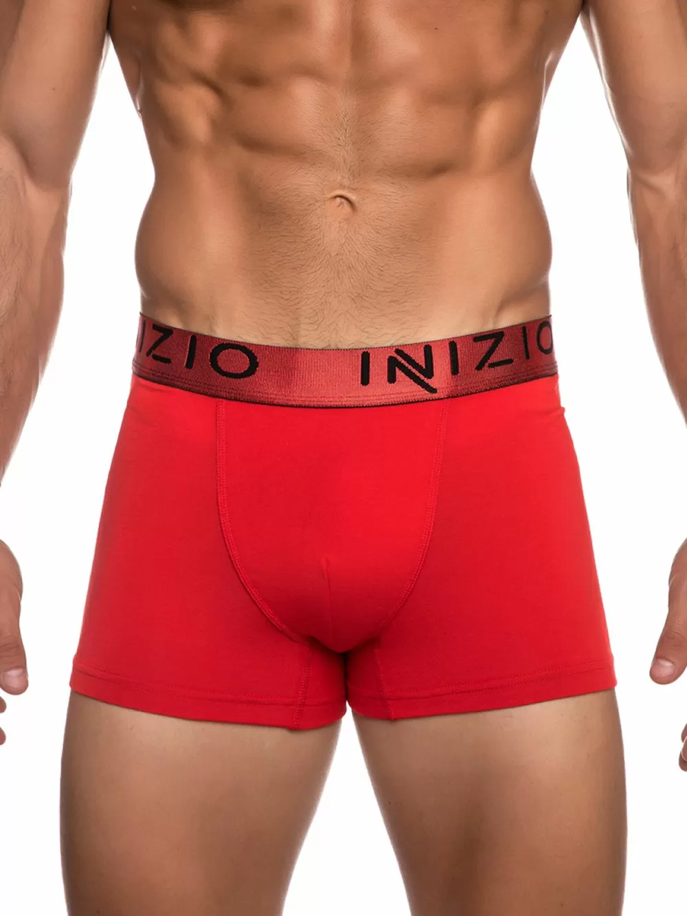 INIZIO Boxer - Black/Red - Ελαστικό Βαμβάκι - Πακέτο με 2 