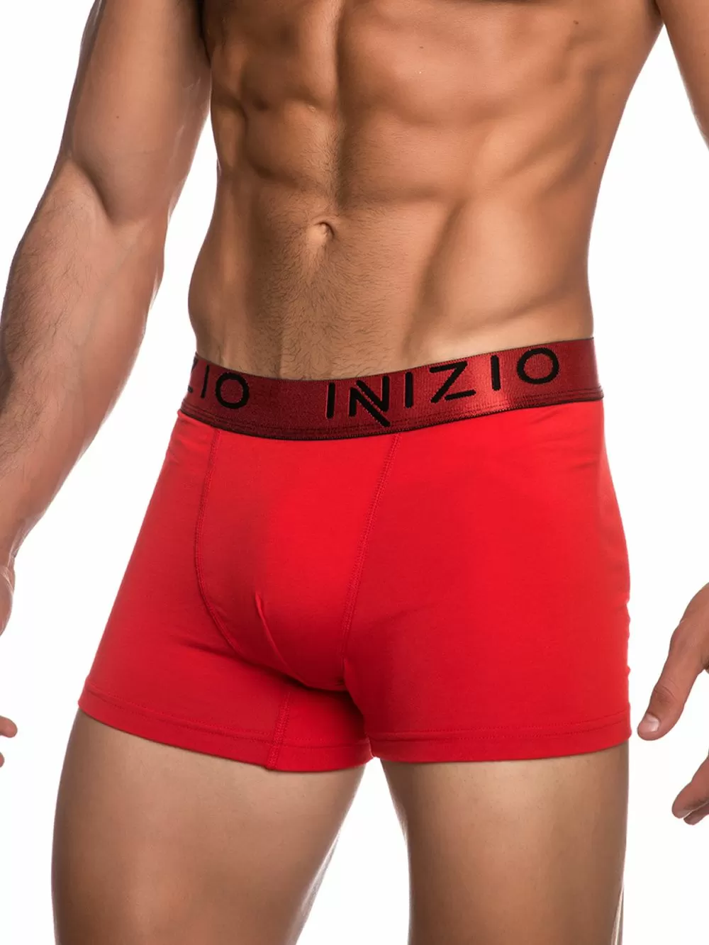 INIZIO Boxer - Black/Red - Ελαστικό Βαμβάκι - Πακέτο με 2 