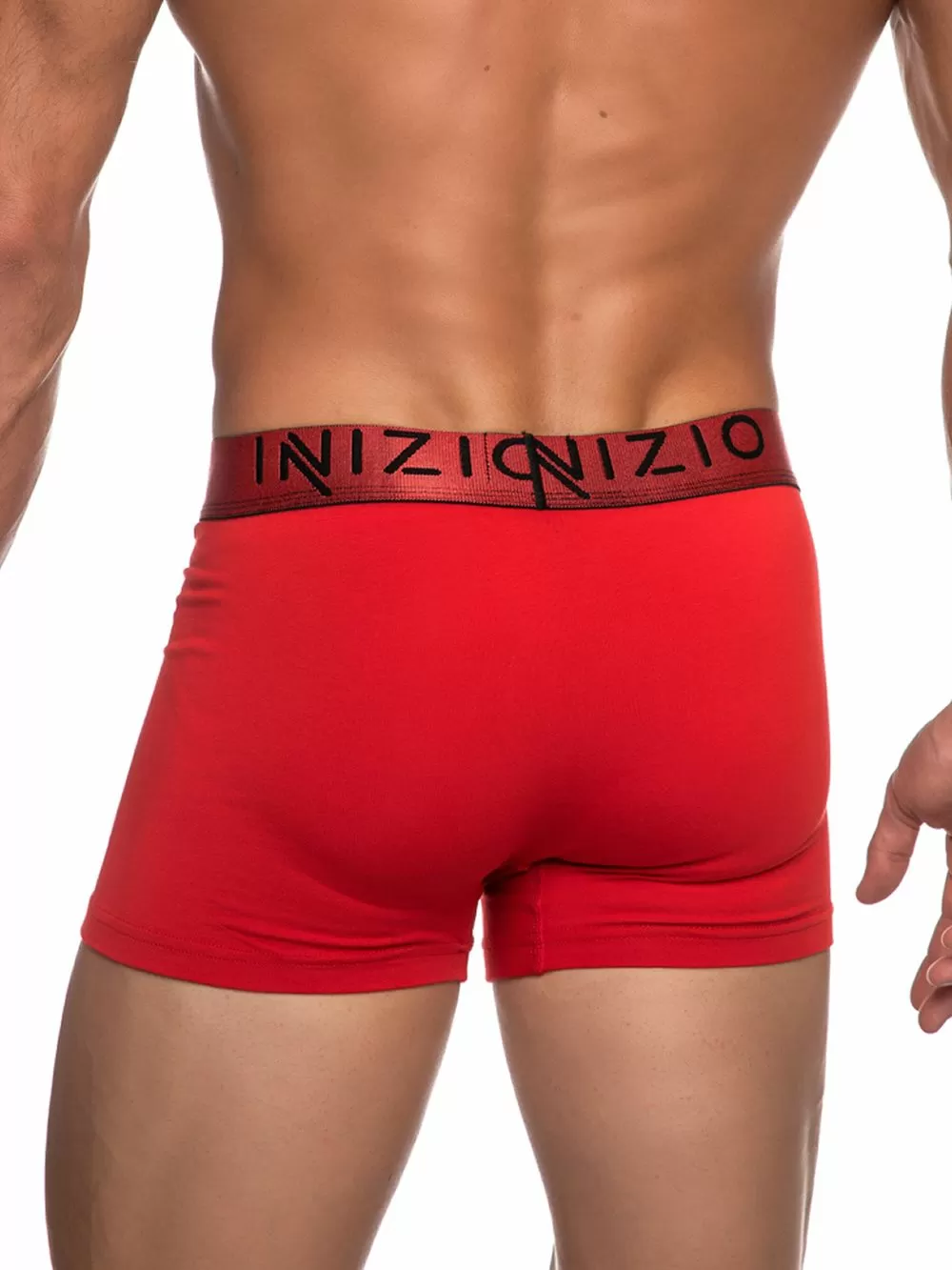 INIZIO Boxer - Black/Red - Ελαστικό Βαμβάκι - Πακέτο με 2 