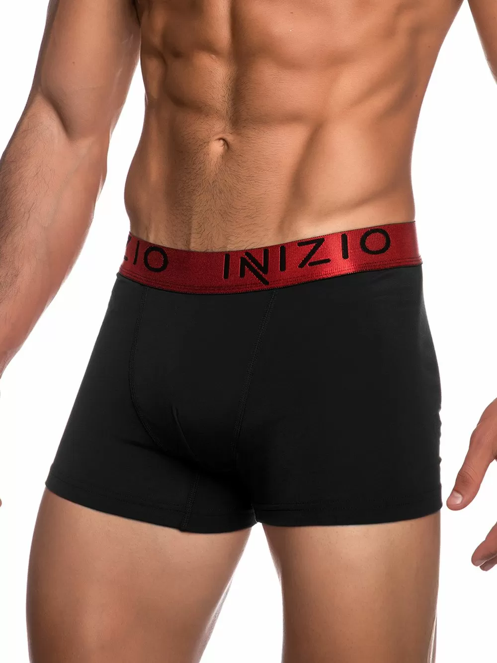INIZIO Boxer - Black/Red - Ελαστικό Βαμβάκι - Πακέτο με 2 