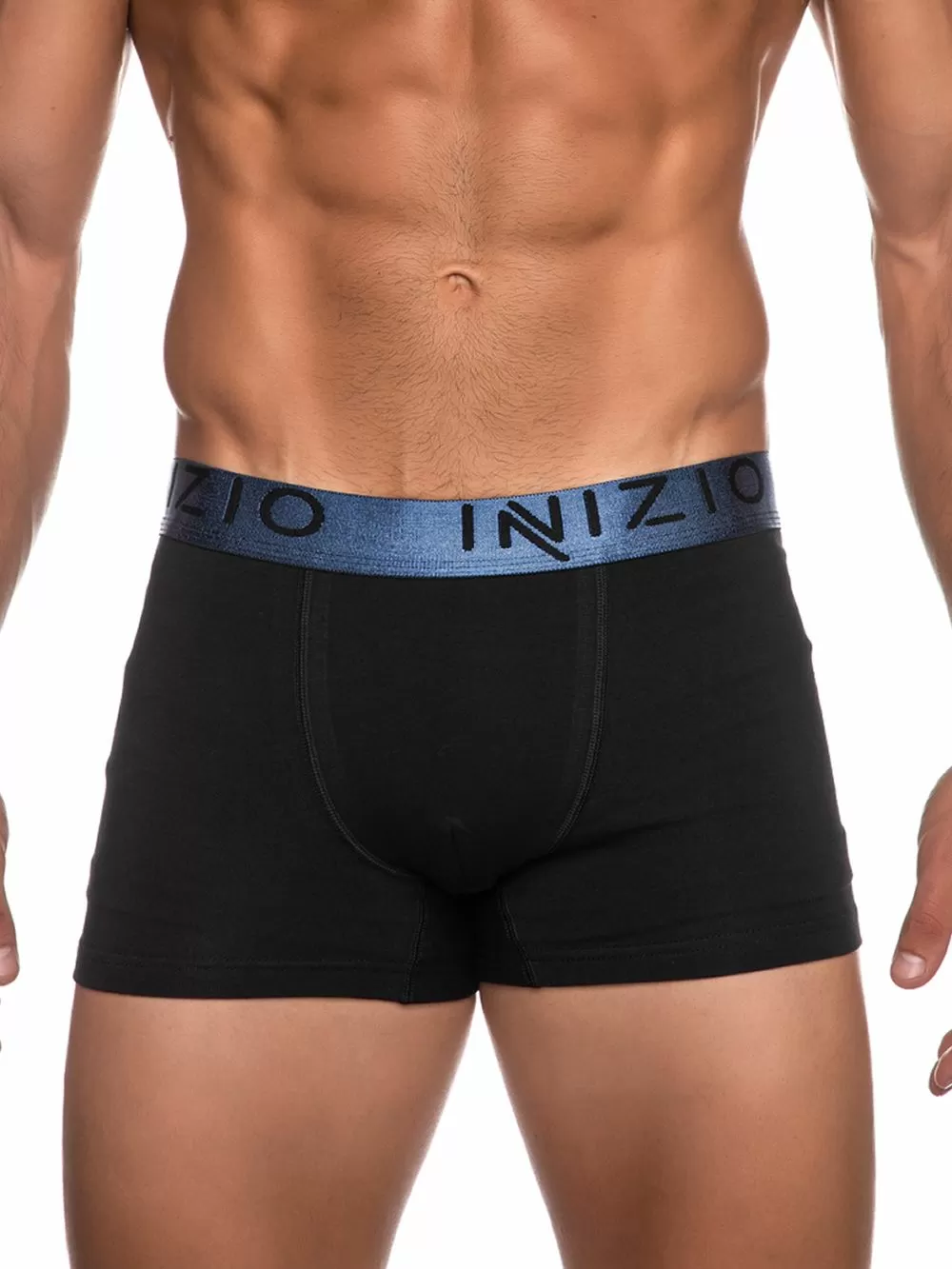 INIZIO Boxer - Black/Jean - Ελαστικό Βαμβάκι - Πακέτο με 2 