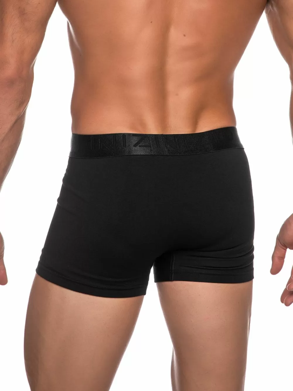 INIZIO Boxer - Black/Black - Ελαστικό Βαμβάκι - Πακέτο με 2 