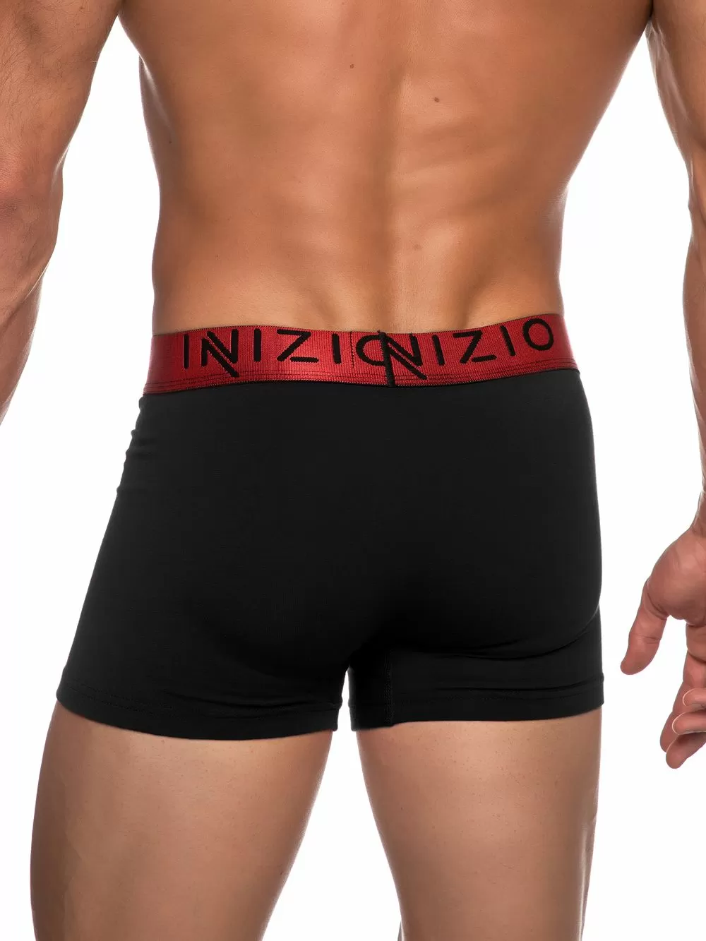 INIZIO Boxer - Black/Red - Ελαστικό Βαμβάκι - Πακέτο με 2 