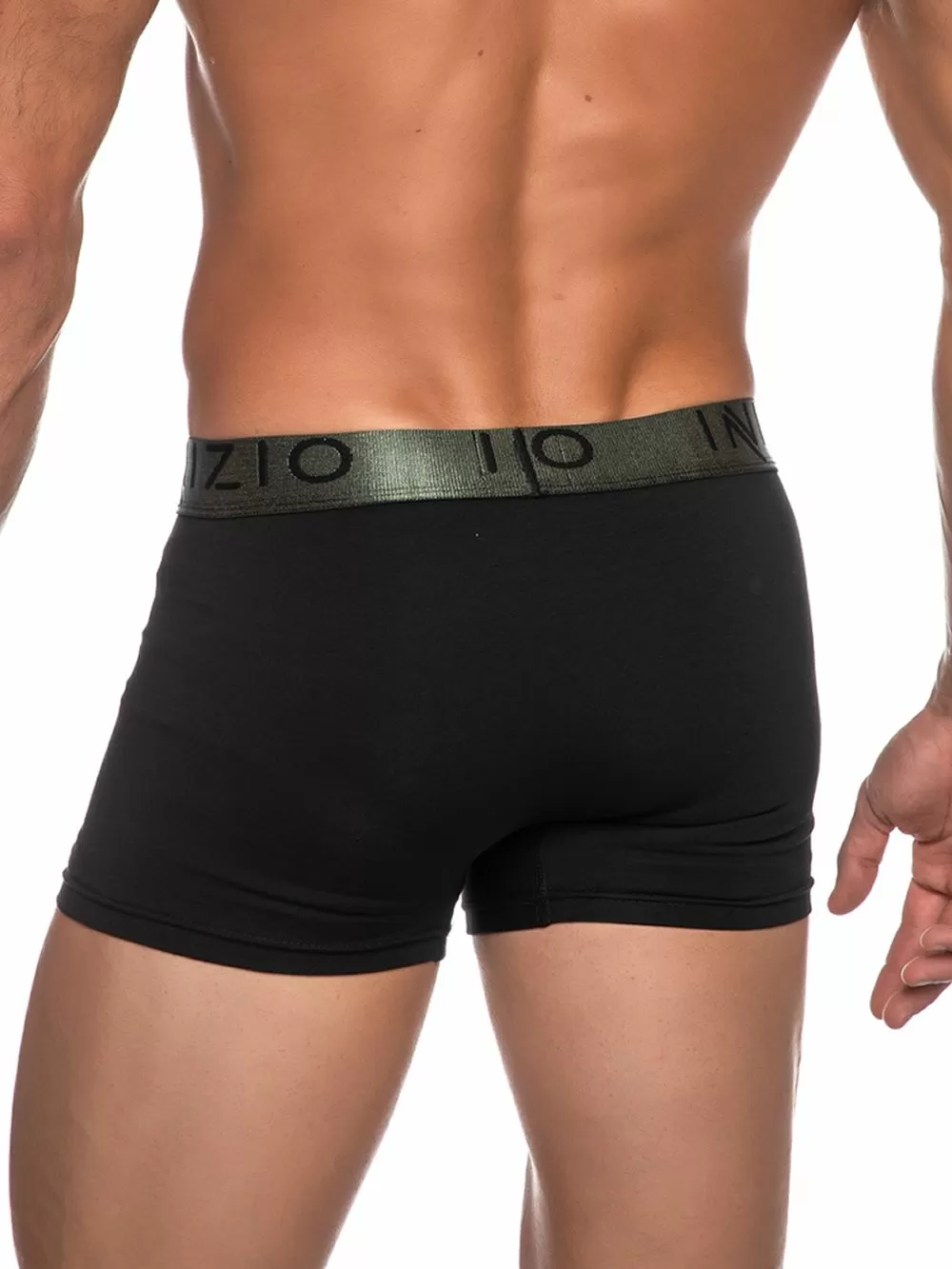 INIZIO Boxer - Black/Khaki - Ελαστικό Βαμβάκι - Πακέτο με 2 