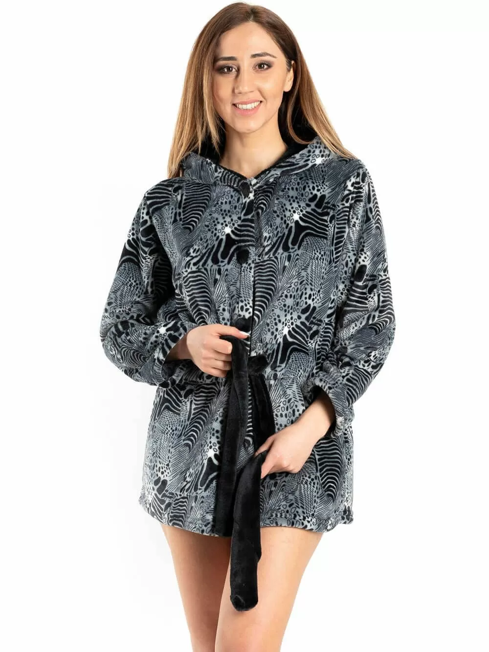 Ρόμπα Πολυτελείας KOYOTE - Απαλό & Ζεστό Fleece - Animal