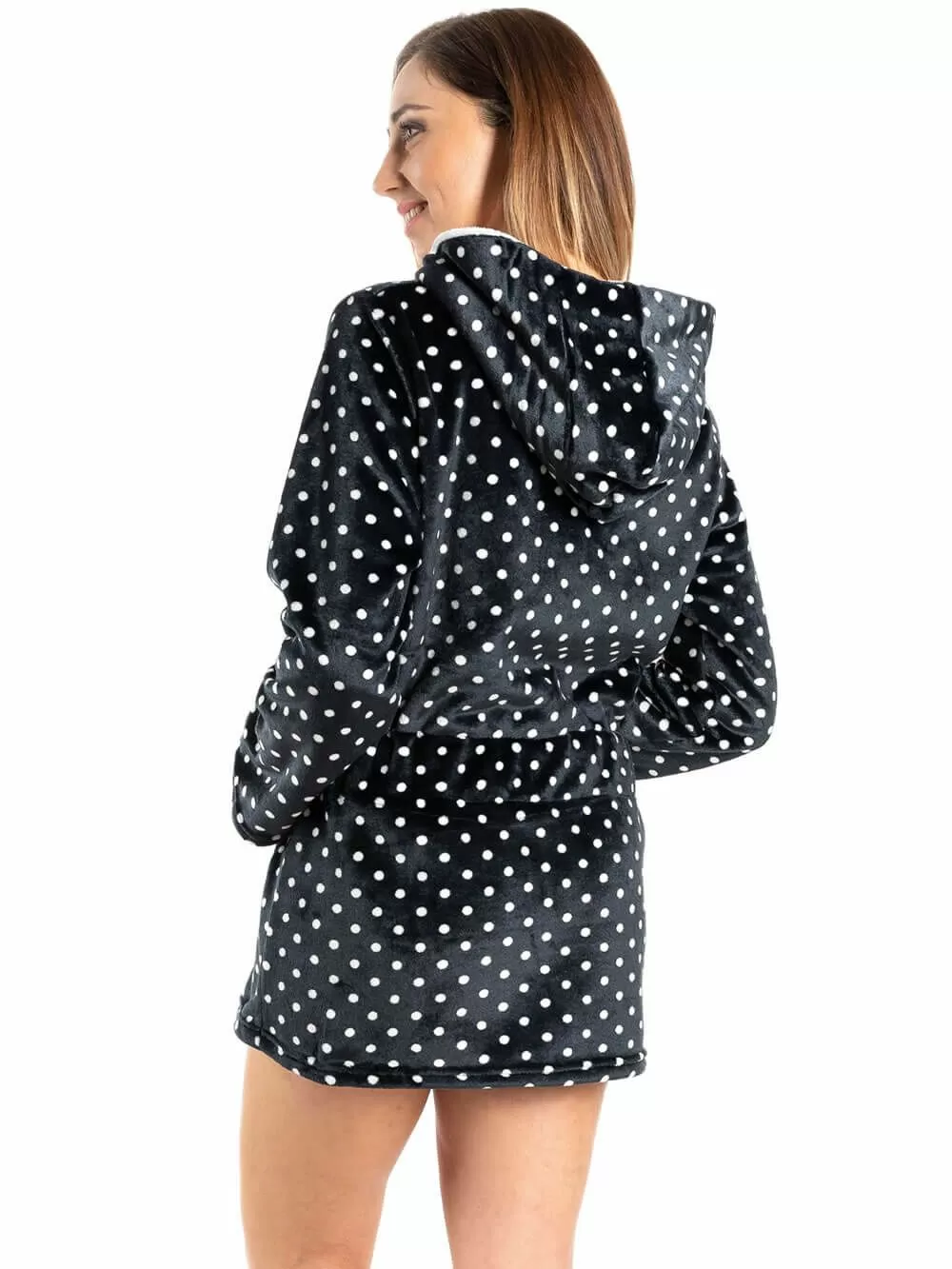 Ρόμπα Πολυτελείας KOYOTE - Απαλό & Ζεστό Fleece - Dots