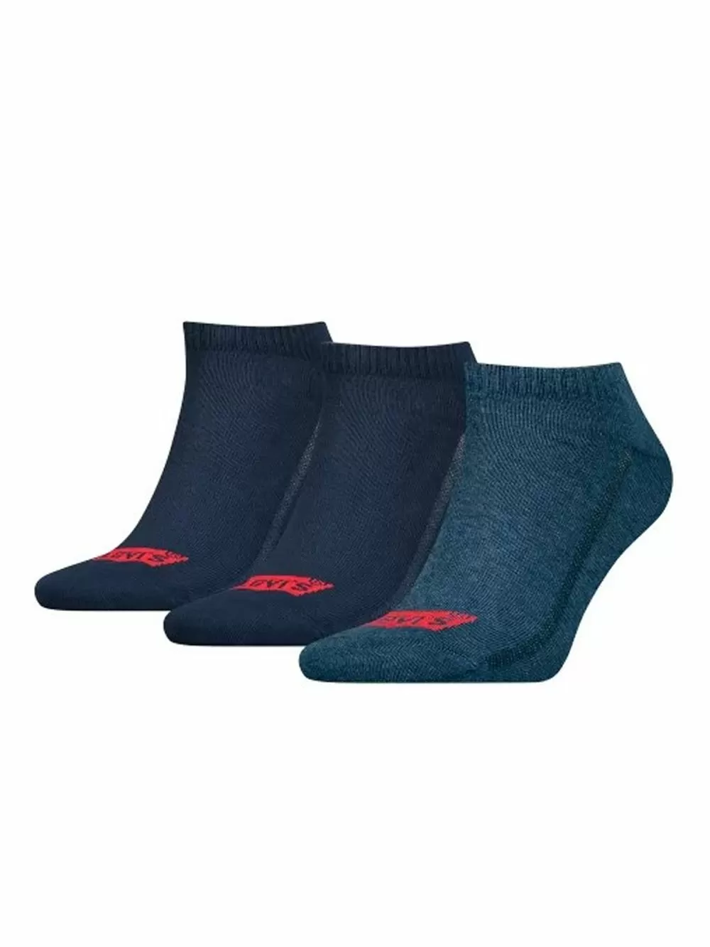 LEVI'S Ανδρικό Σοσόνι Batwing Logo - Denim - Οργανικό ECO Βαμβάκι - 3 Ζευγάρια