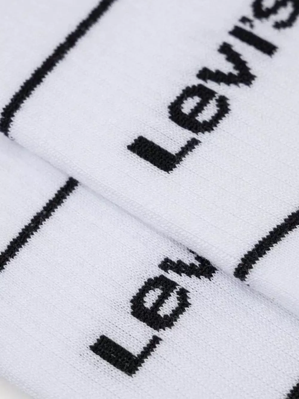 LEVI'S Ανδρική Κάλτσα Short Cut Logo Αθλητική - White - 2 Ζευγάρια