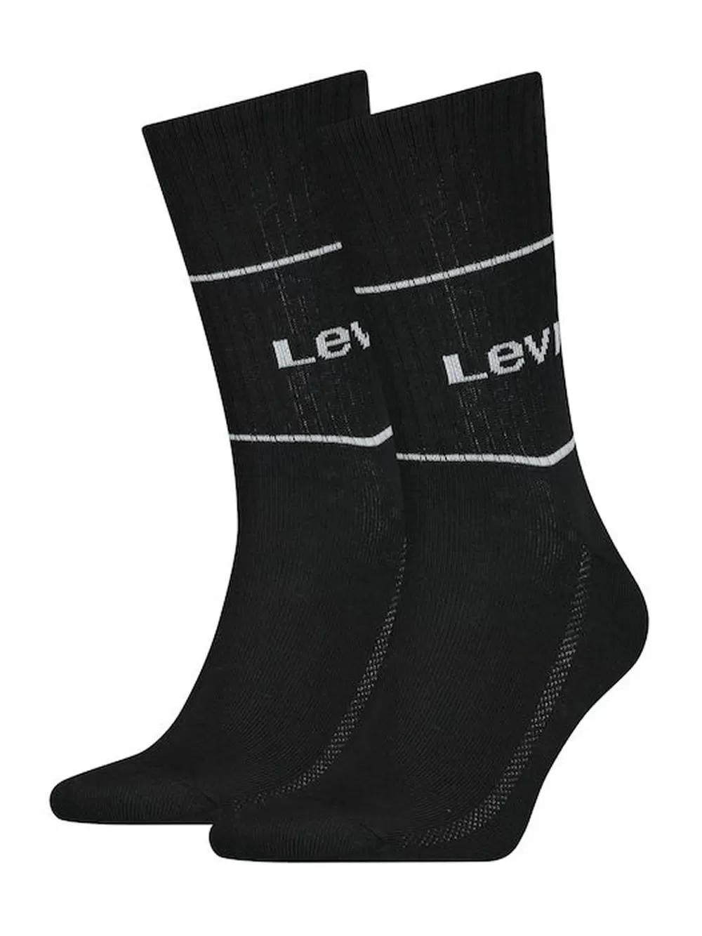 LEVI'S Ανδρική Κάλτσα Short Cut Logo Αθλητική - Black - 2 Ζευγάρια