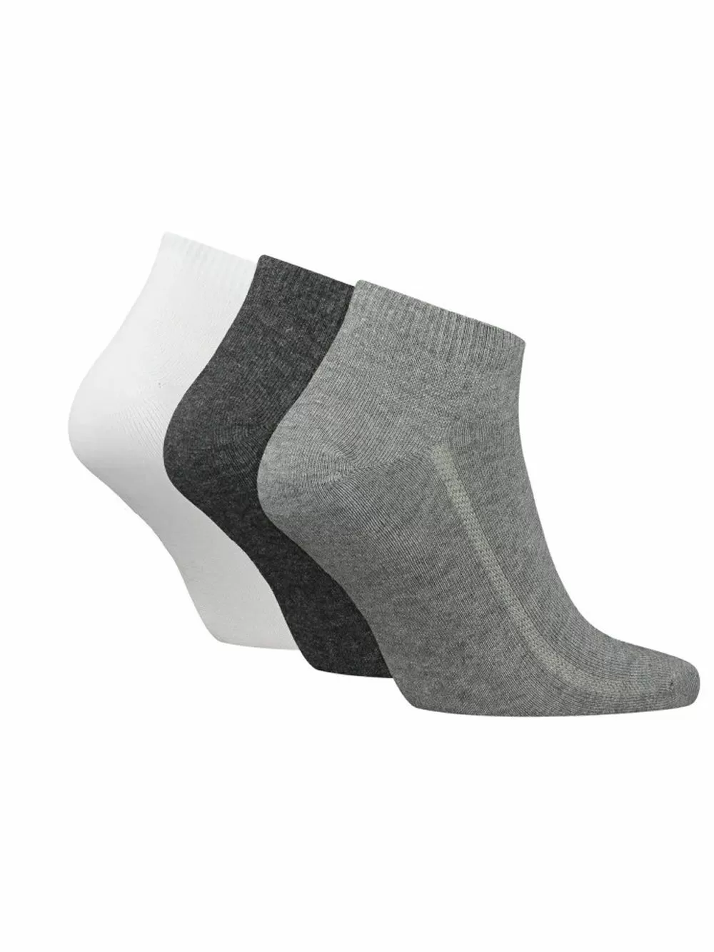 LEVI'S Ανδρικό Σοσόνι Batwing Logo - Grey Combo - Οργανικό ECO Βαμβάκι - 3 Ζευγάρια