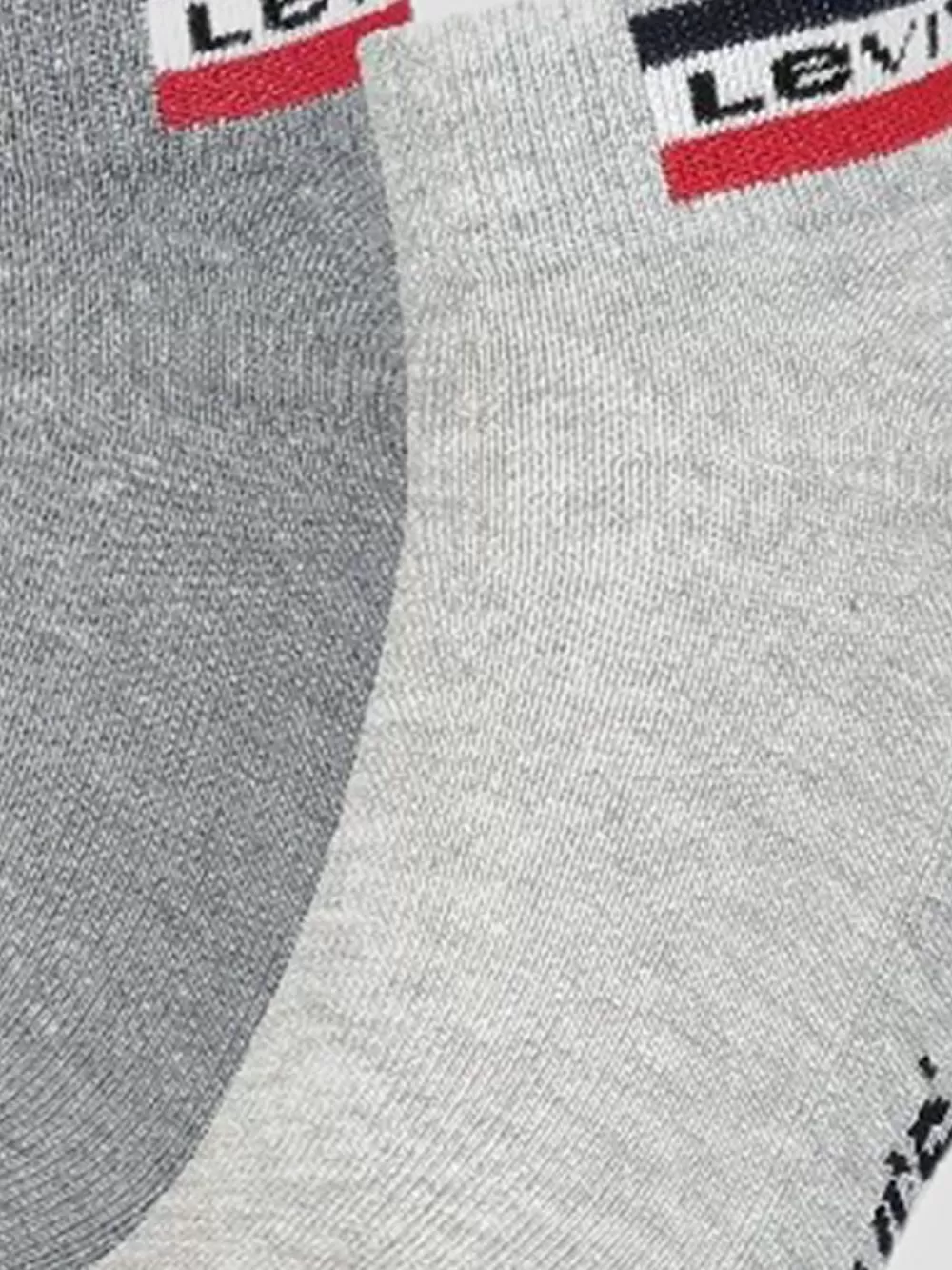 LEVI'S Ανδρική Κάλτσα Ημίκοντη Sportwear Logo - Grey Combo - 2 Ζευγάρια