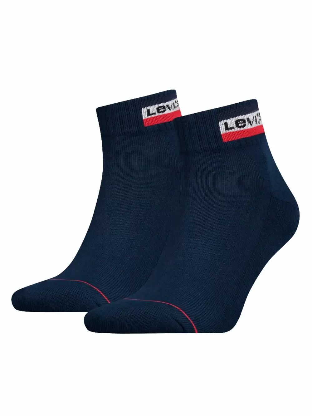LEVI'S Ανδρική Κάλτσα Ημίκοντη Sportwear Logo - Dress Blues - 2 Ζευγάρια