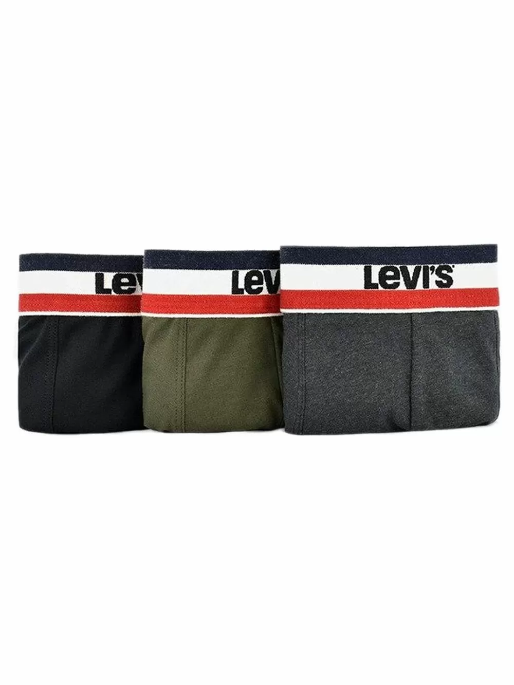 LEVI'S Boxer Brief - Οργανικό Eco Βαμβάκι - Khaki - Πακέτο με 3