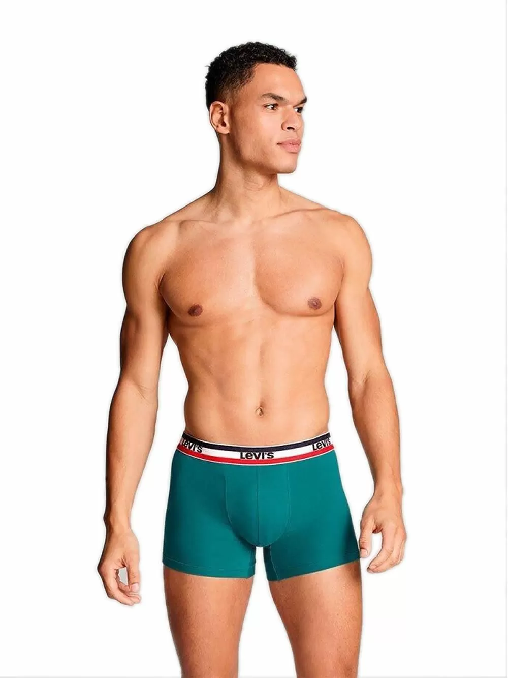 LEVIS Boxer Brief - Οργανικό Βαμβάκι - Green/Blue - Πακέτο με 3