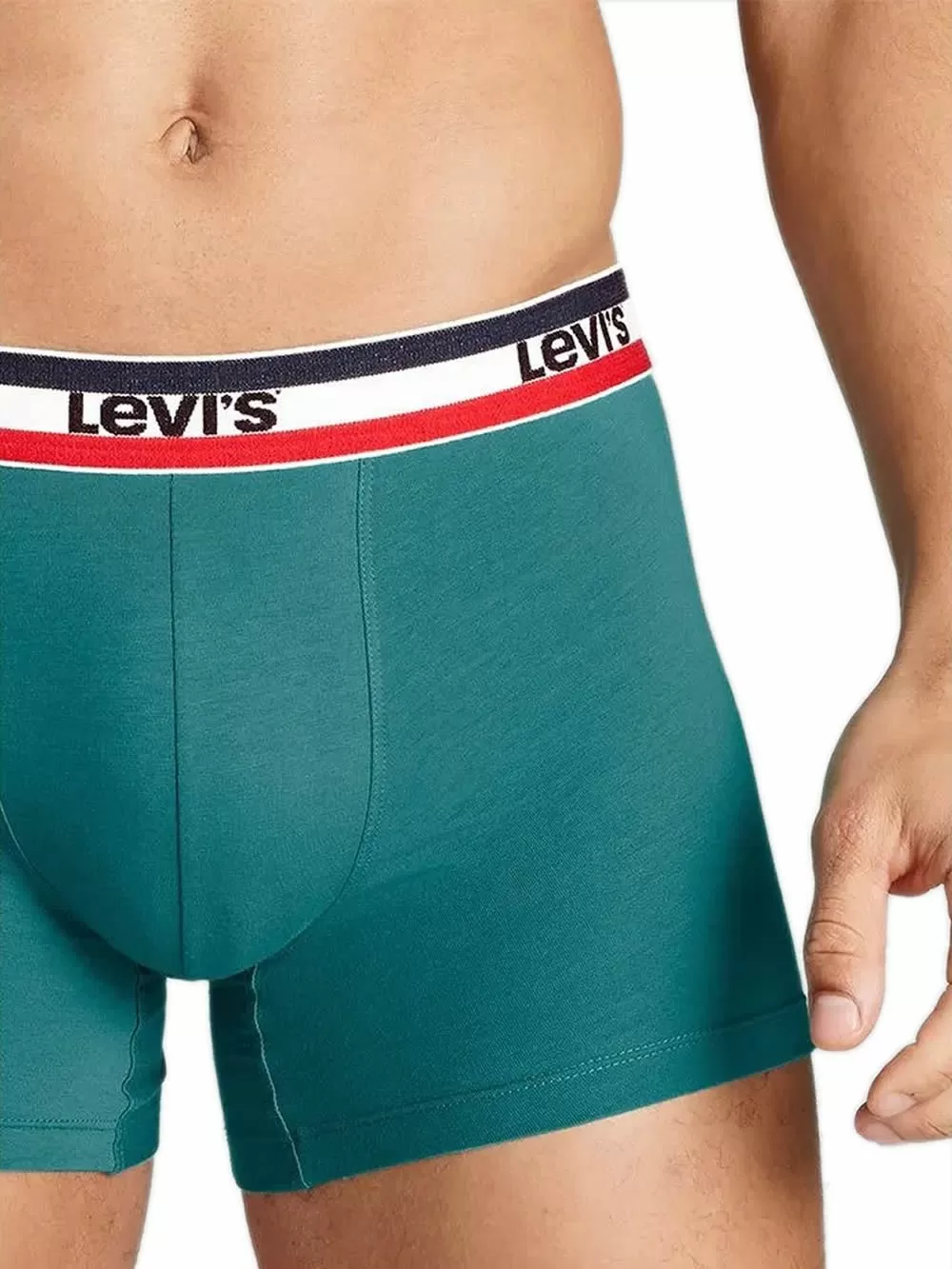 LEVIS Boxer Brief - Οργανικό Βαμβάκι - Green/Blue - Πακέτο με 3