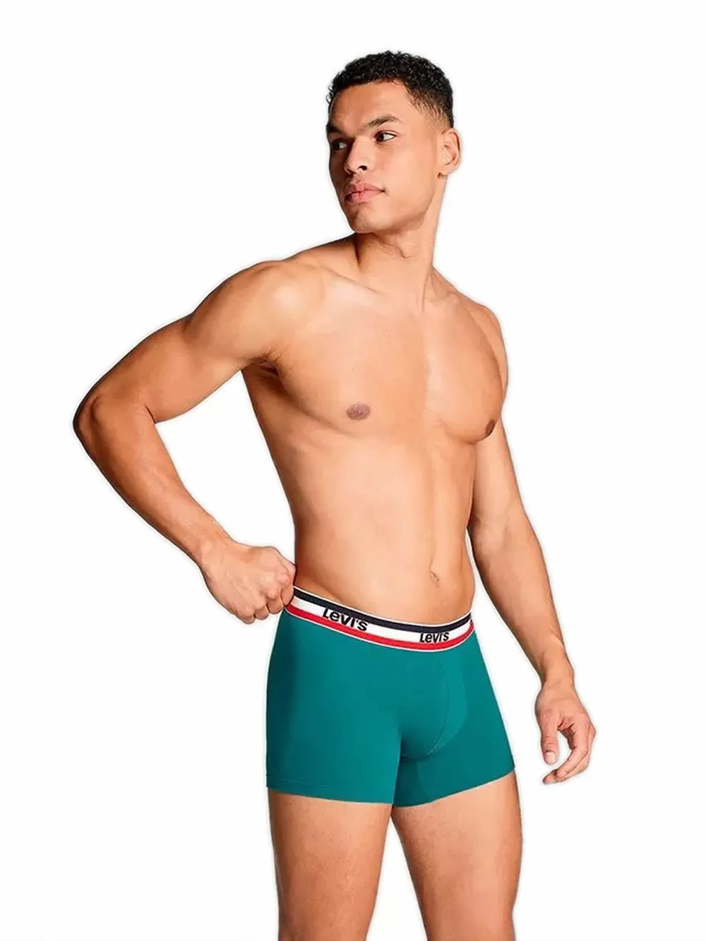 LEVIS Boxer Brief - Οργανικό Βαμβάκι - Green/Blue - Πακέτο με 3