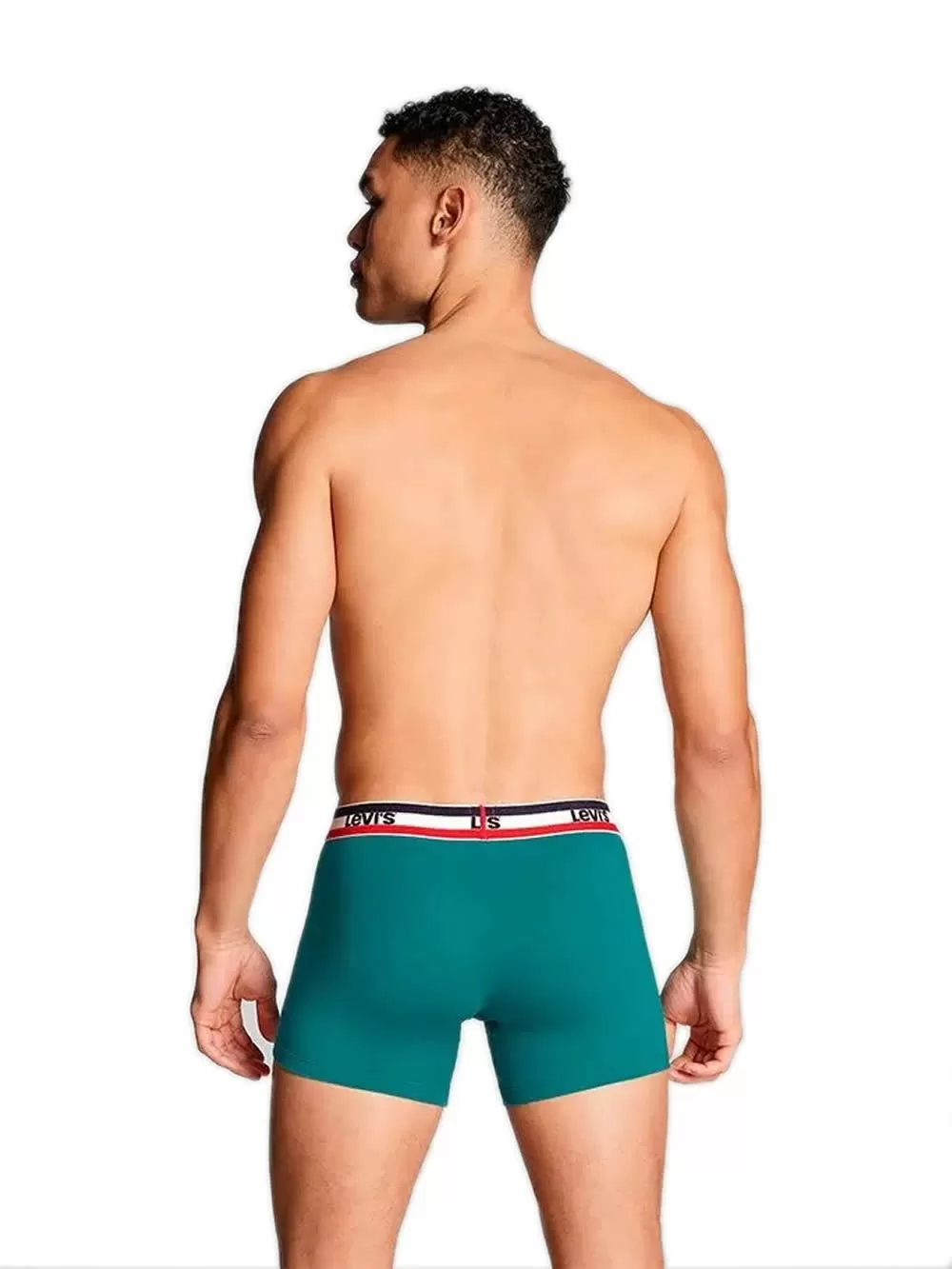 LEVIS Boxer Brief - Οργανικό Βαμβάκι - Green/Blue - Πακέτο με 3