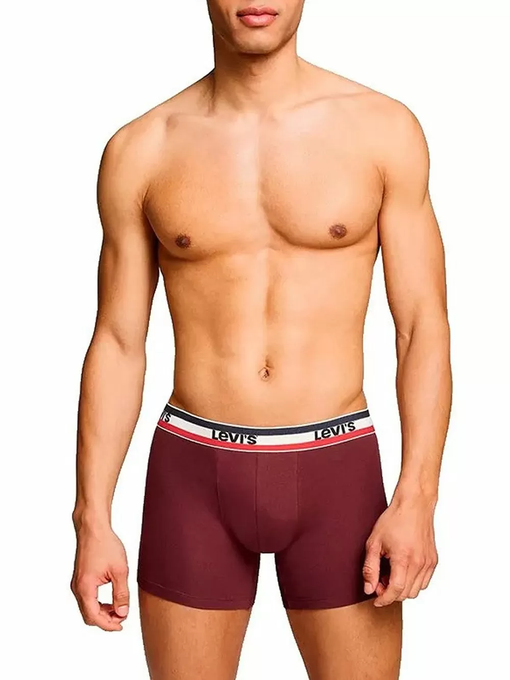 LEVIS Boxer Brief - Οργανικό Βαμβάκι - Red/Black/Green - Πακέτο με 3