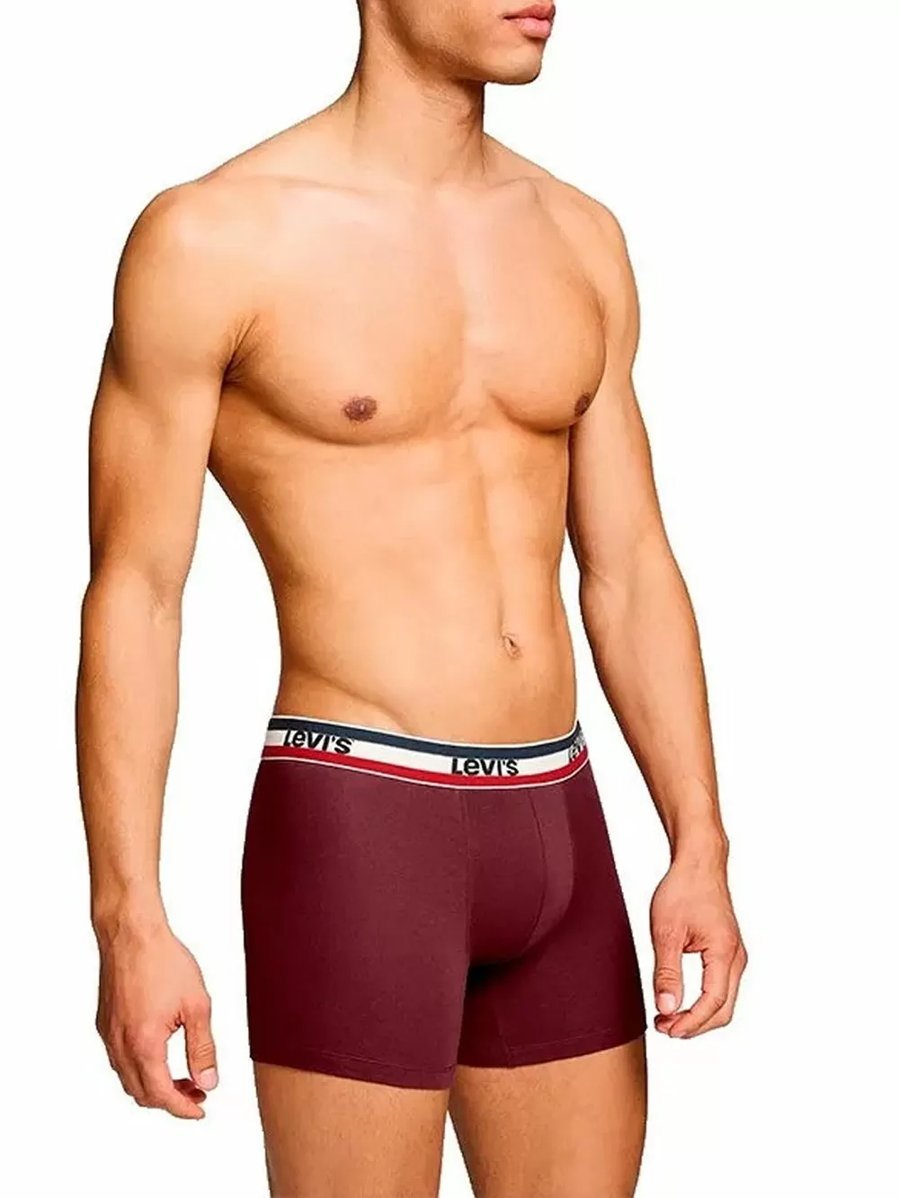 LEVIS Boxer Brief - Οργανικό Βαμβάκι - Red/Black/Green - Πακέτο με 3