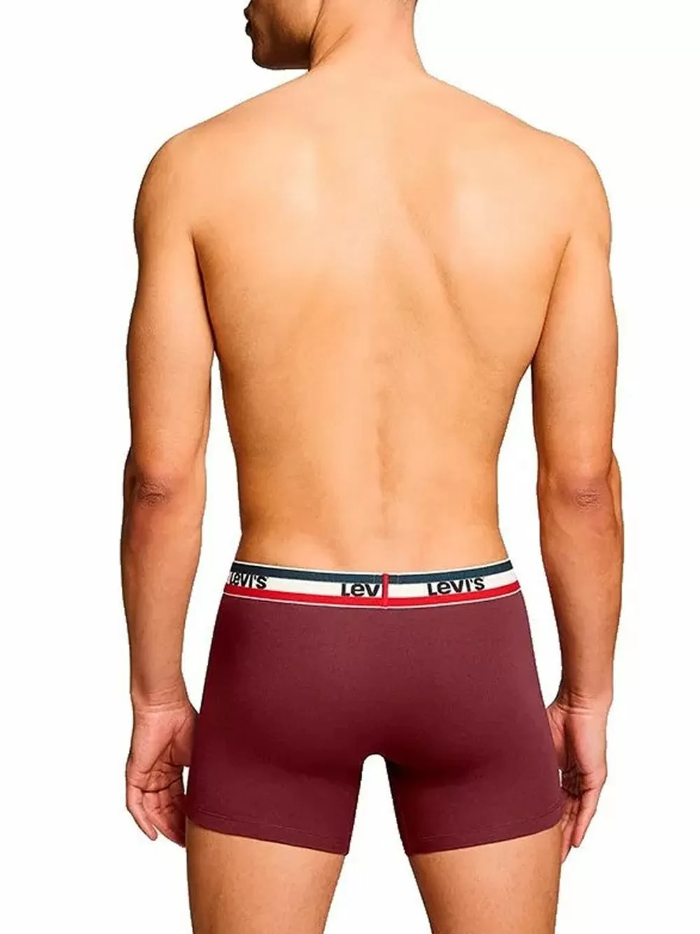 LEVIS Boxer Brief - Οργανικό Βαμβάκι - Red/Black/Green - Πακέτο με 3