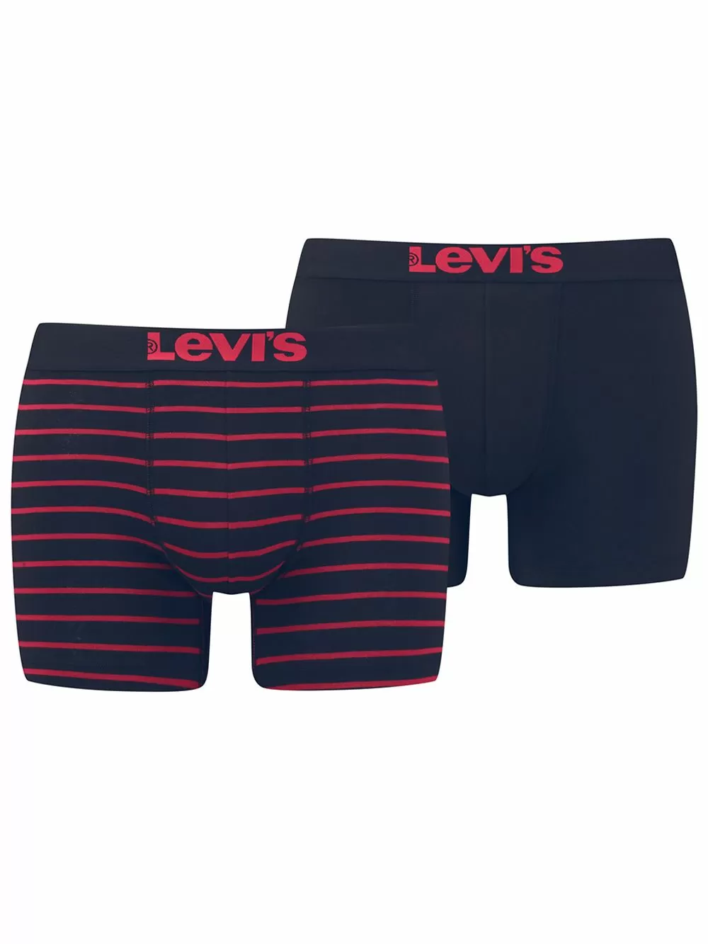 LEVIS Boxer Brief - Ελαστικό Βαμβάκι - Red/Black - Πακέτο με 2