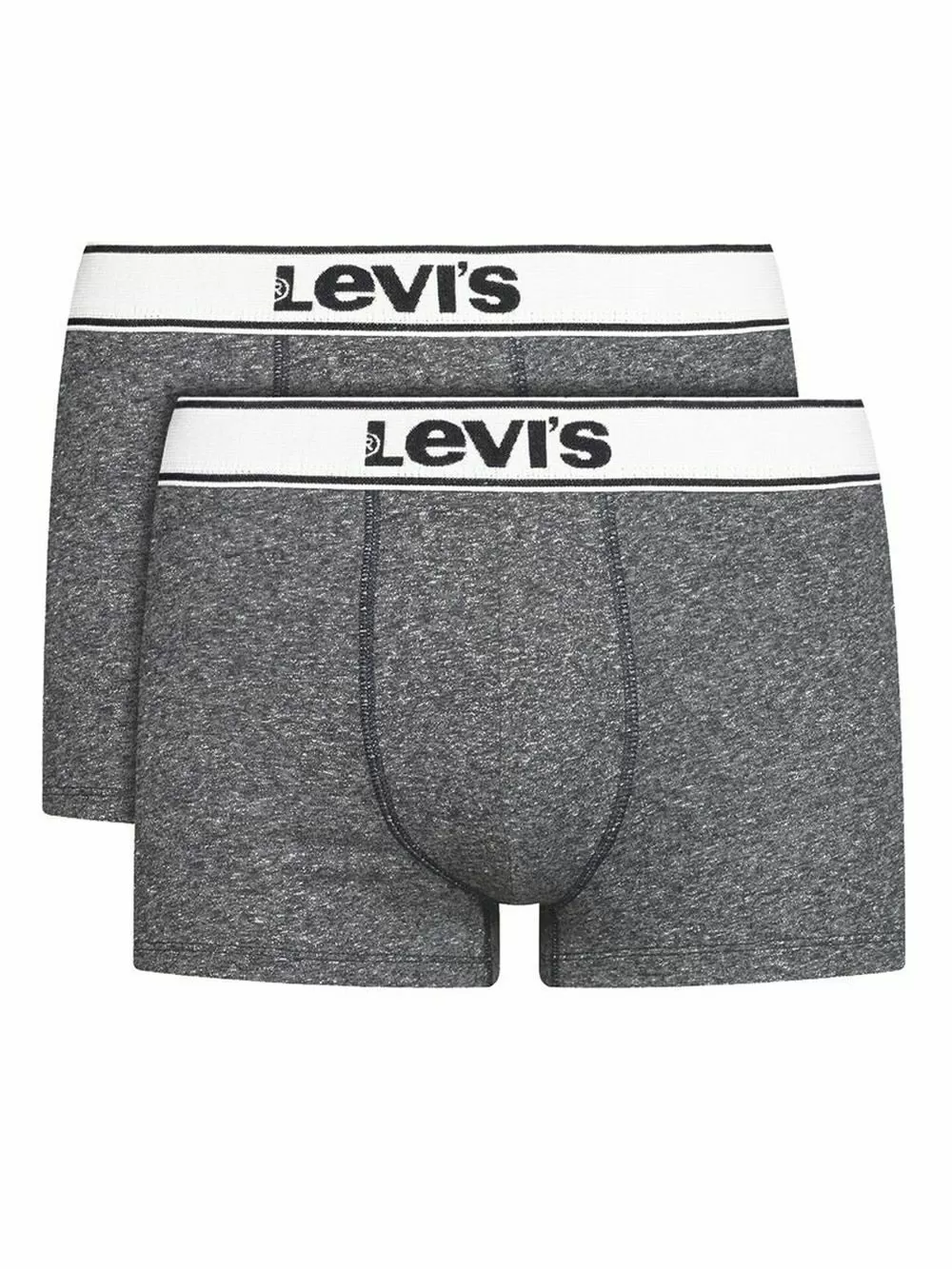LEVI'S Boxer Brief - Ελαστικό Βαμβάκι - Black - Πακέτο με 2 