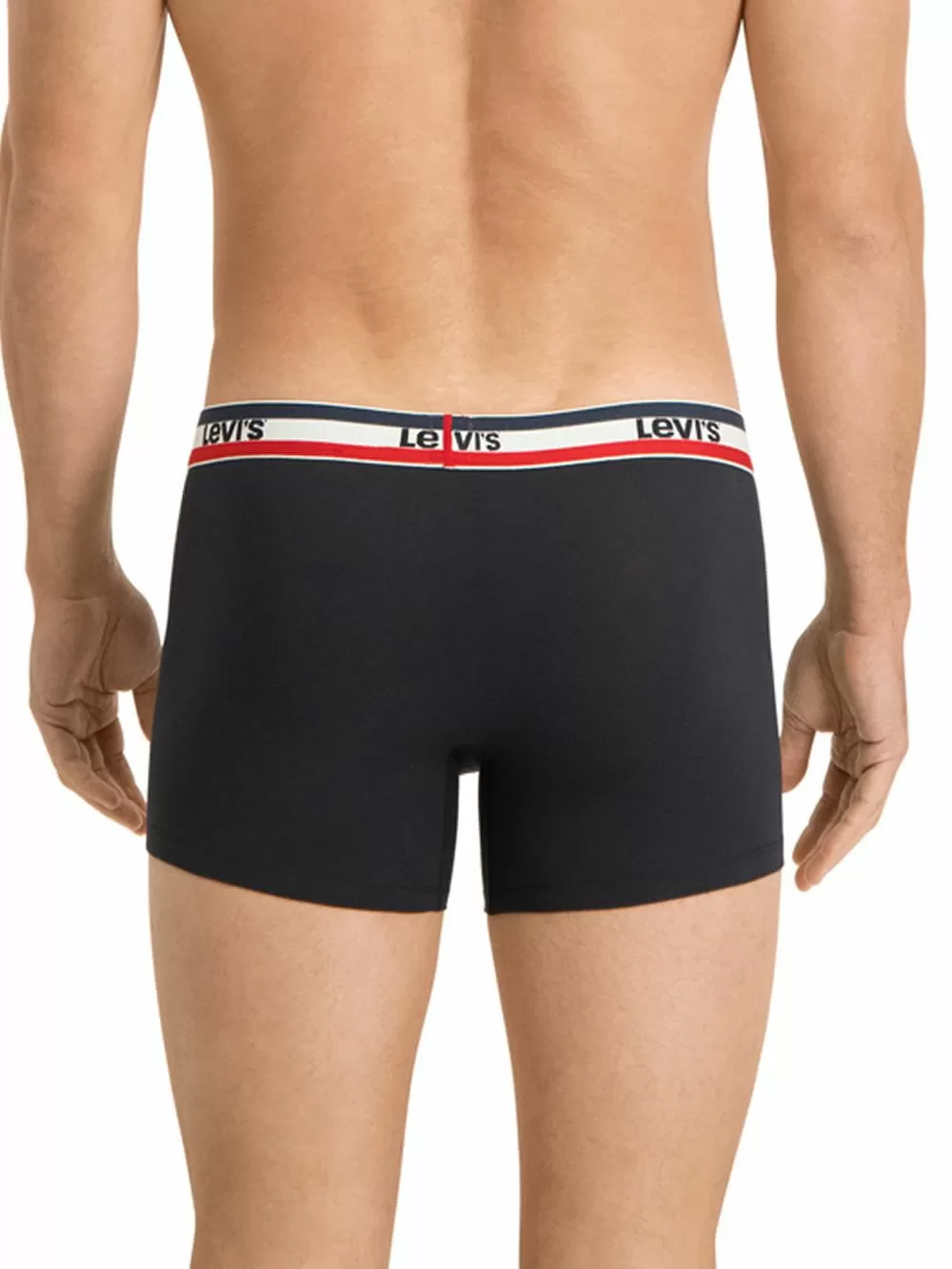 LEVI'S Boxer Brief Sportswear - Ελαστικό Βαμβάκι - Black/Grey Melange - Πακέτο με 3 