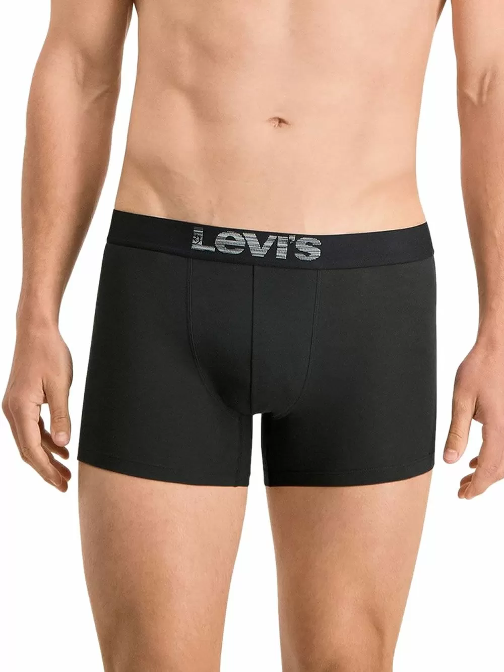 LEVI'S Optical Illusion Boxer Brief - Οργανικό Eco Βαμβάκι - Grey/Black - Πακέτο με 2