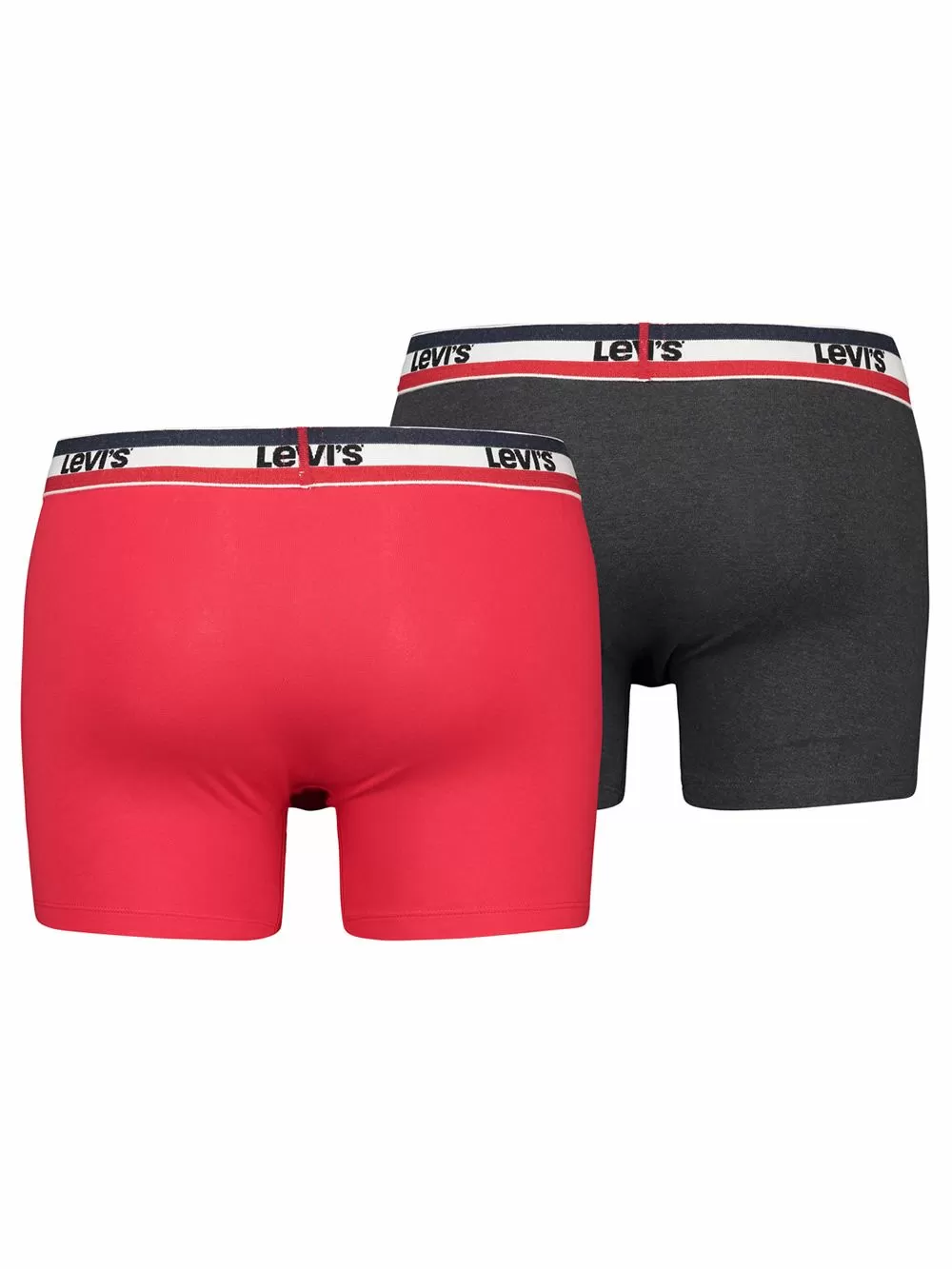 LEVI'S Boxer Brief - Οργανικό Βαμβάκι - Red/Black - Πακέτο με 2