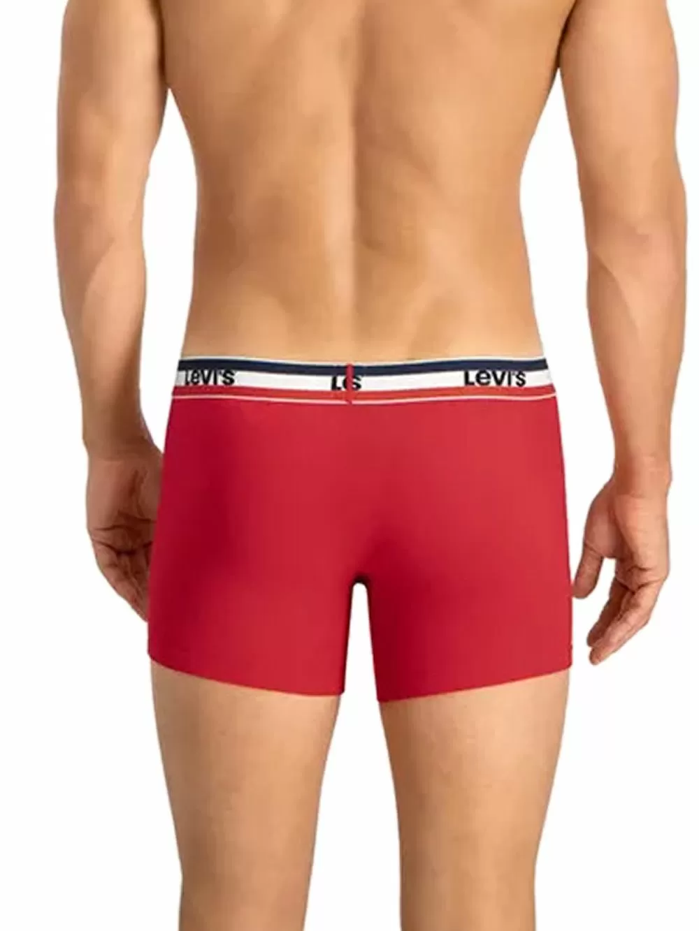 LEVI'S Boxer Brief - Οργανικό Βαμβάκι - Red/Black - Πακέτο με 2