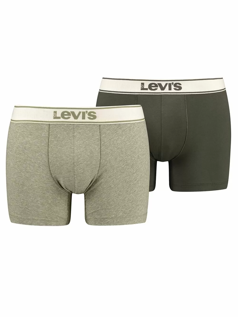 LEVI'S Vintage Heather Boxer Brief - Ελαστικό Βαμβάκι - Khaki - Πακέτο με 2