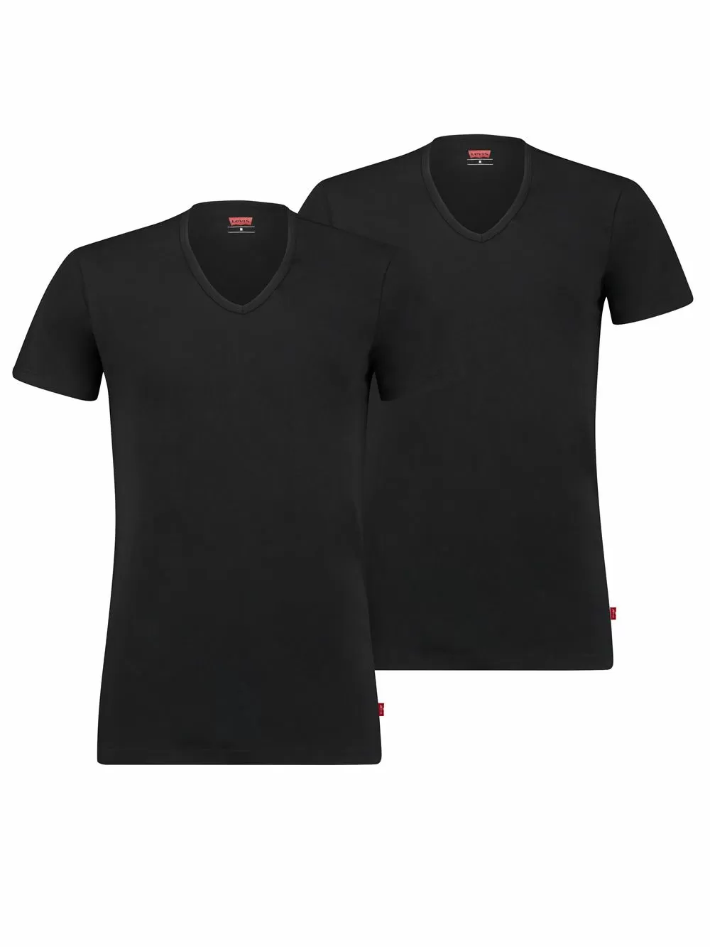 LEVIS Ανδρικά T-Shirt - Ελαστικό Βαμβάκι - V Neck - Πακέτο με 2