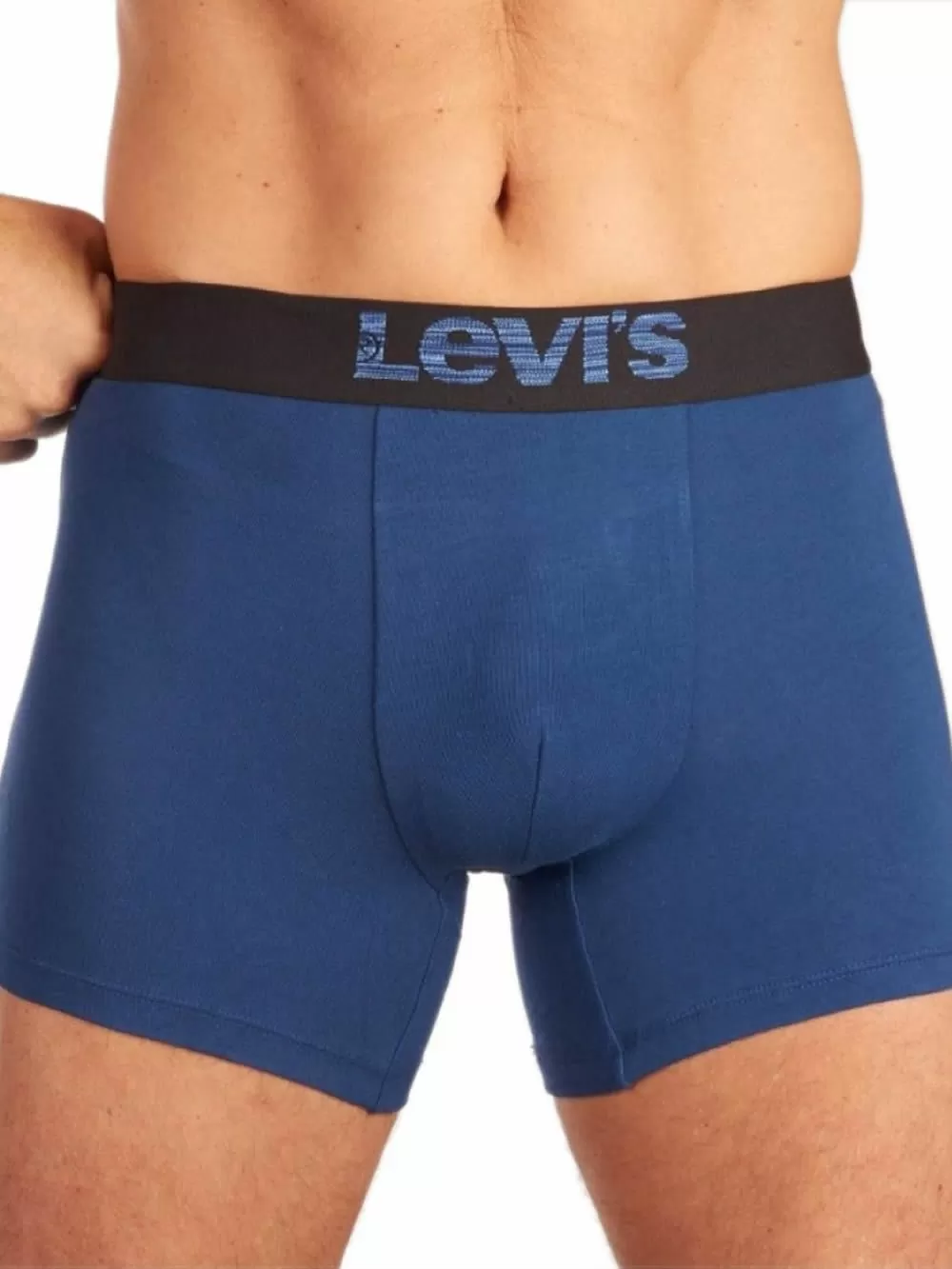 LEVIS Optical Illusion Boxer Brief - Οργανικό Eco Βαμβάκι - Dark Blue Combo - Πακέτο με 2 