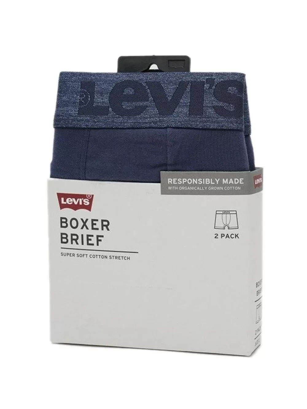 LEVI'S Boxer Brief - Οργανικό Βαμβάκι - Mood Indigo - Πακέτο με 2