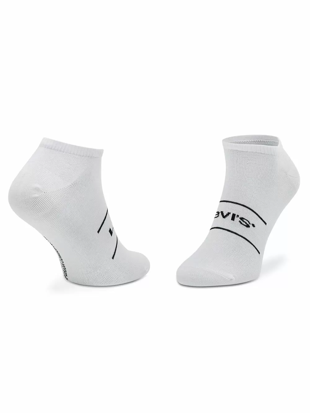 LEVIS Unisex Αθλητικό Σοσόνι - White - Super Απαλό Βαμβάκι - 2 Ζευγάρια 
