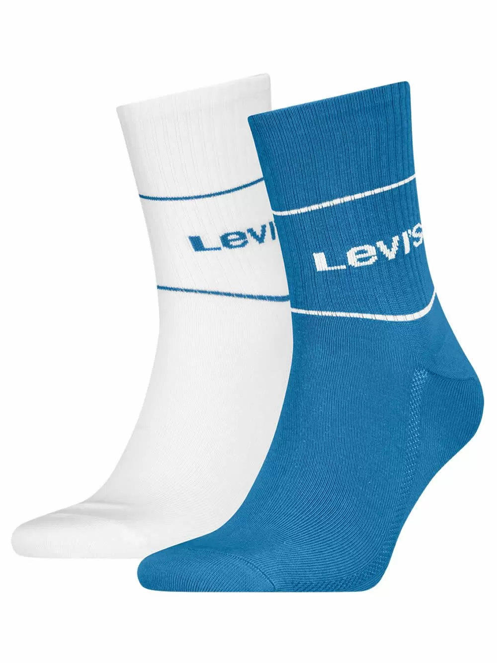 LEVIS Ανδρική Κάλτσα Αθλητική Logo - Blue/White - 2 Ζευγάρια