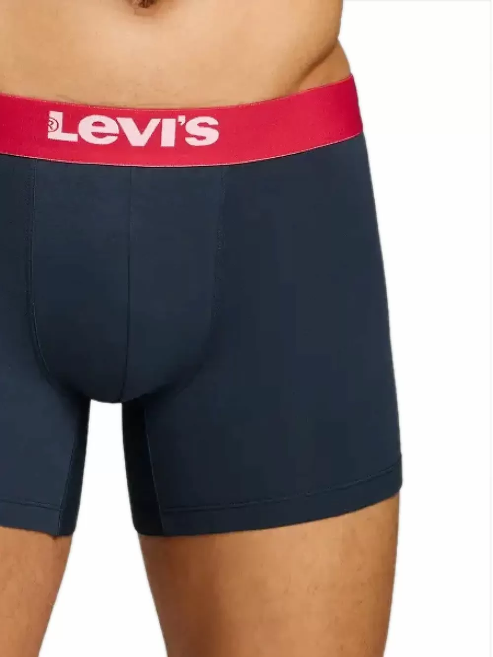 LEVIS Boxer Brief Solid Basic - Οργανικό Eco Βαμβάκι - Navy Combo - Πακέτο με 2 