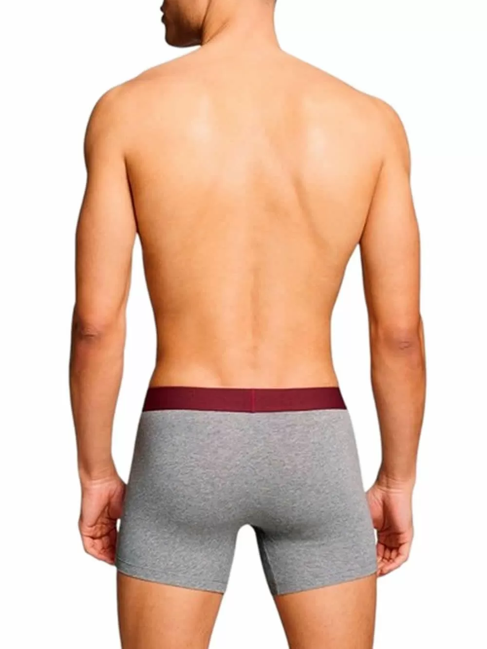 LEVIS Boxer Brief Solid Basic - Οργανικό Eco Βαμβάκι - Grey/Black - Πακέτο με 2 