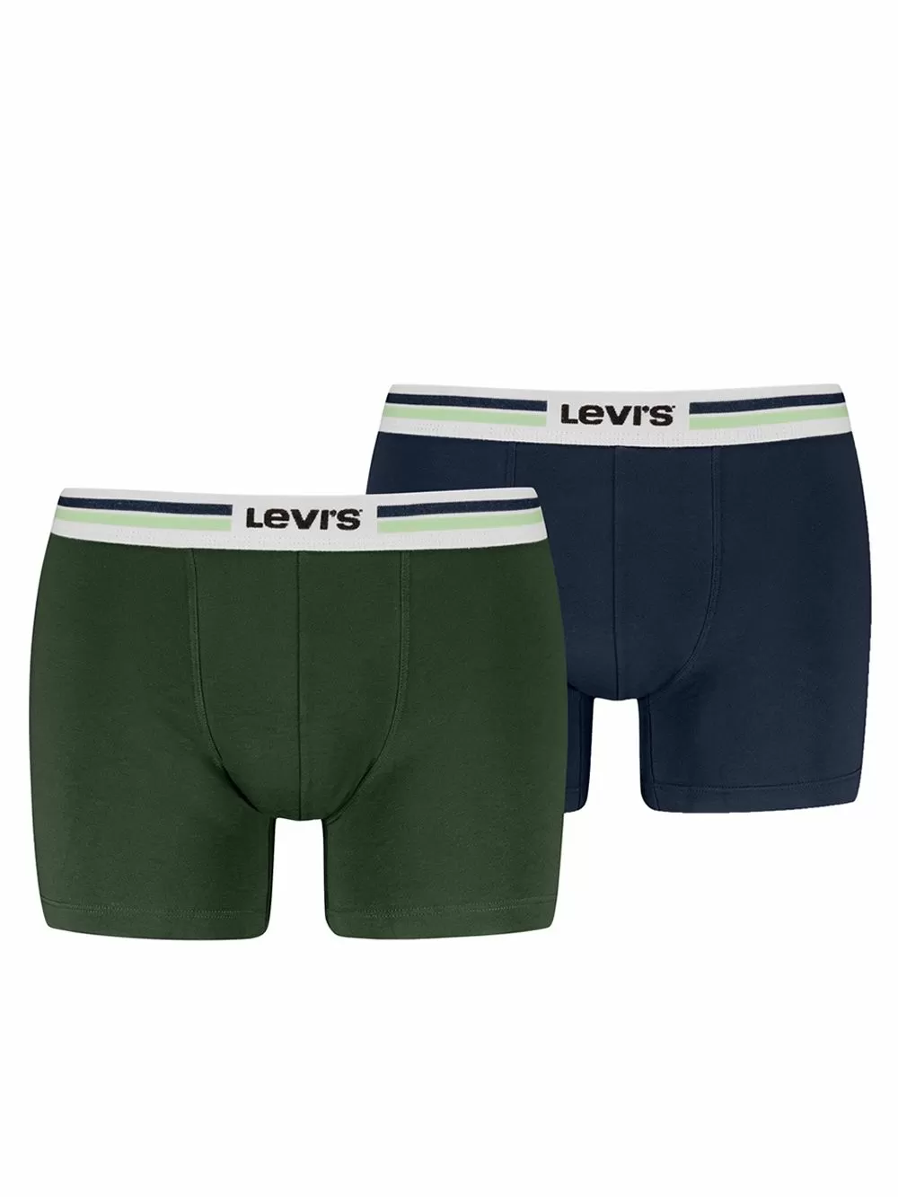 LEVIS Boxer Brief Sportswear - Eco Οργανικό Βαμβάκι - Green/Navy - Πακέτο με 2