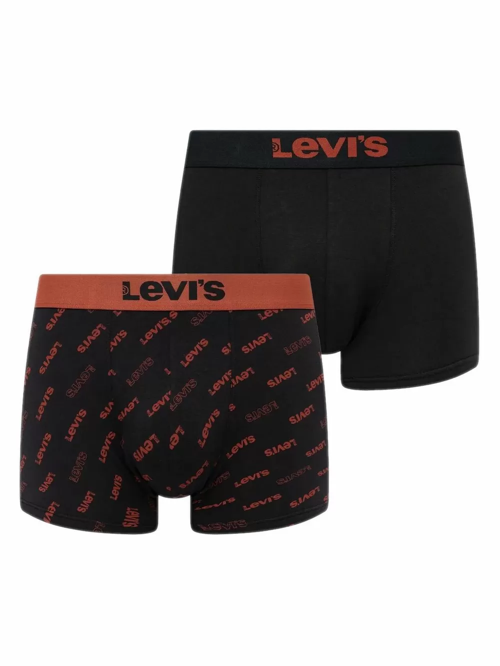 LEVIS Boxer Brief Logo - Black/Red - Οργανικό Βαμβάκι - Πακέτο με 2