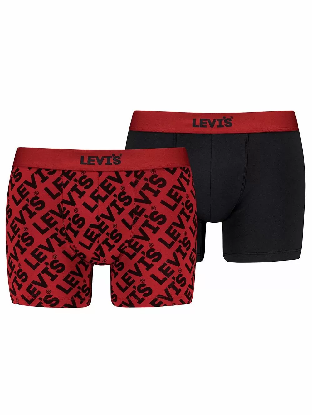 LEVIS Boxer Brief Headline - Οργανικό Βαμβάκι - Red Combo - Πακέτο με 2 