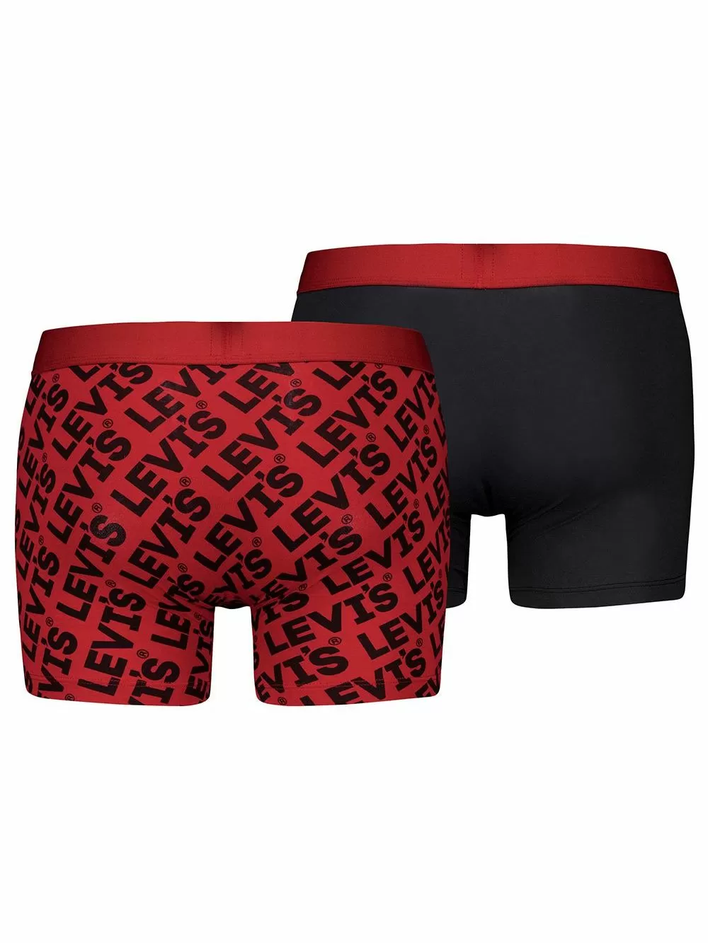 LEVIS Boxer Brief Headline - Οργανικό Βαμβάκι - Red Combo - Πακέτο με 2 