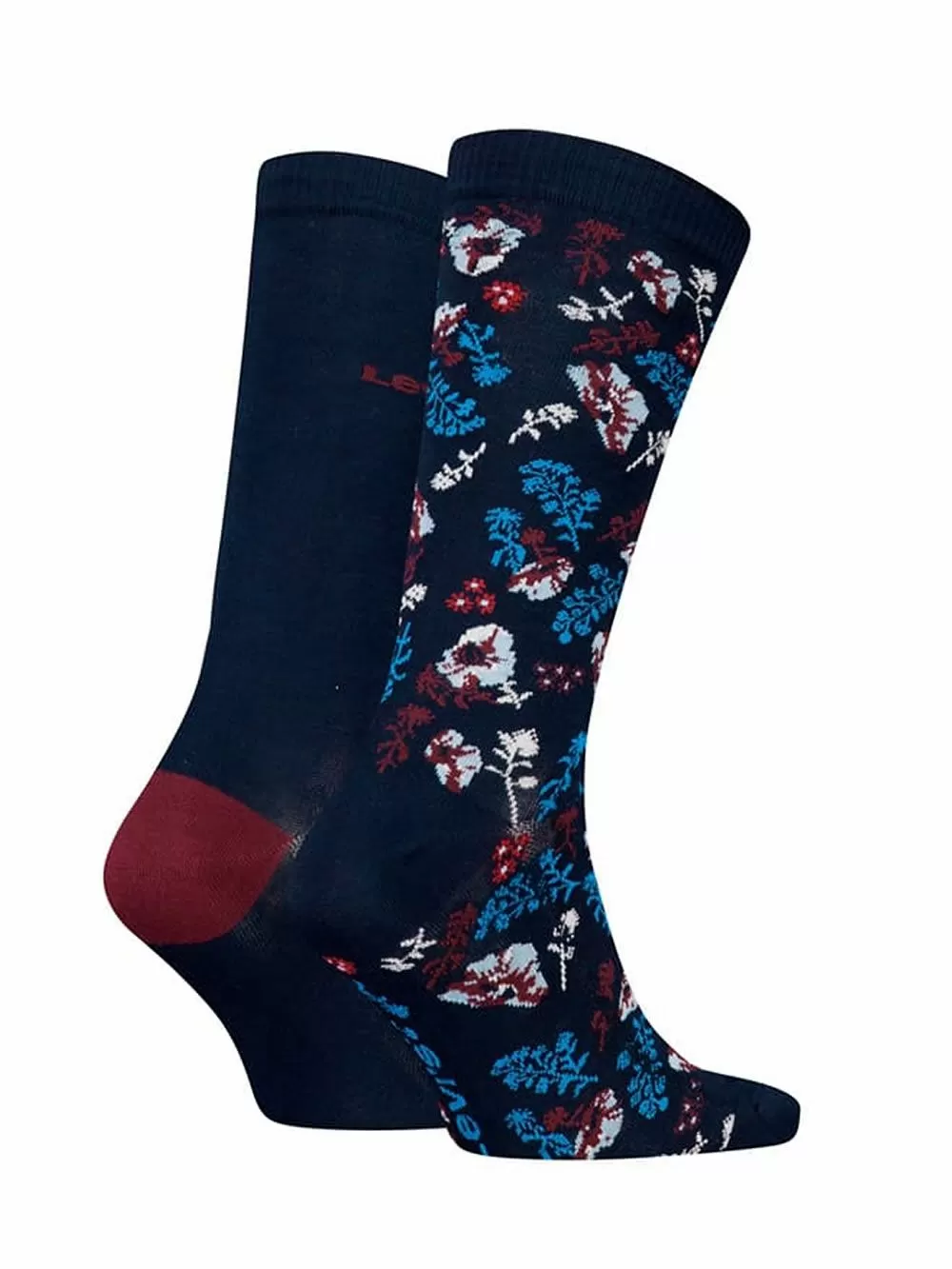 LEVIS Ανδρική Κάλτσα Κανονική Flower - Blue Combo - 2 Ζευγάρια
